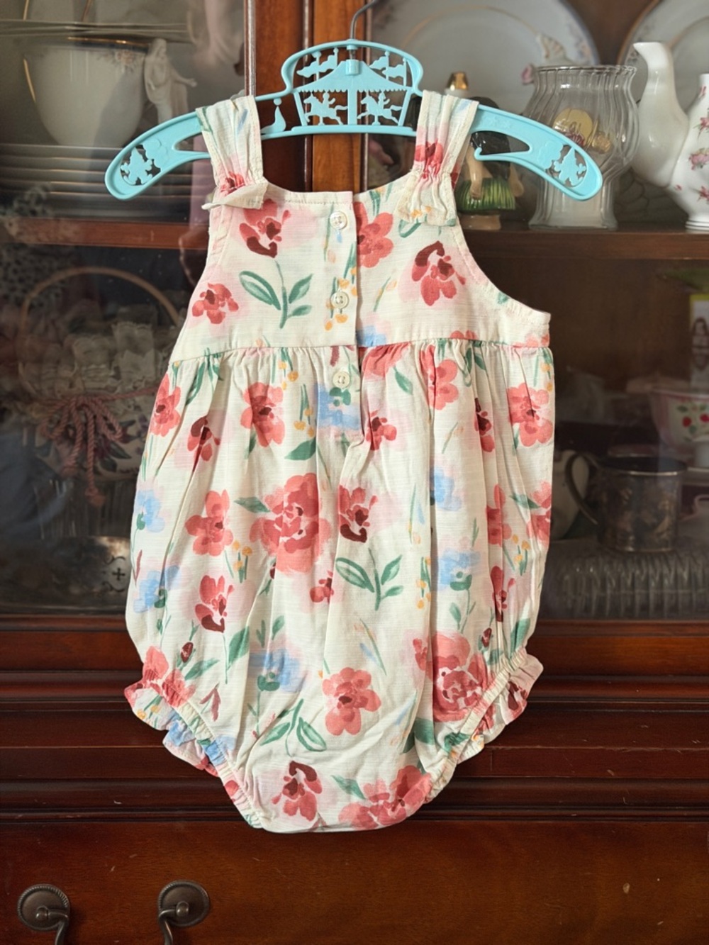 New Toddler Girl bundle Carter's Bunny bubble with hat & Romper with Cardigan - Picture 5 of 14